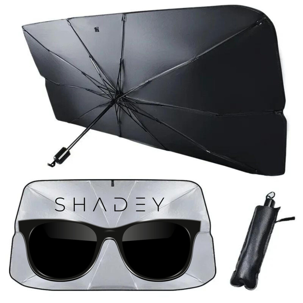 Retractable Car Sunshade For Windshield, Foldable, Car Cover, Outdoor Use (Classic ) Black 689788451558