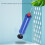 Pompa manuale per pallone da calcio gonfiabile con ago blu 2