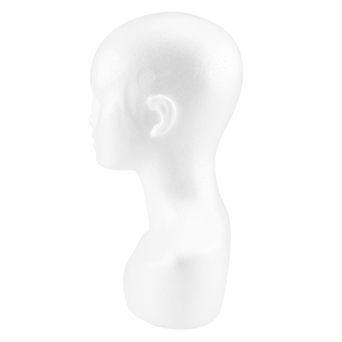 Testa di manichino in schiuma per esposizione - modello maschile, per parrucche, cappelli e sciarpe 2