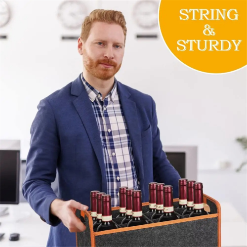 Sac à bouteilles de vin compartimenté pour 12 bouteilles 1