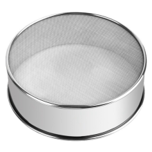 Flour Sifter Stainless Steel 6 Inch Round Fine Mesh