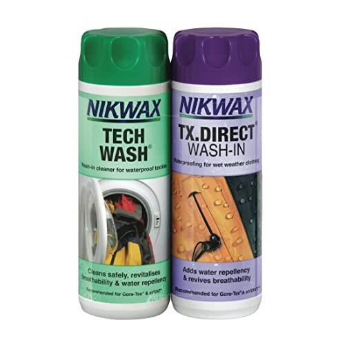Nikwax Hardshell Cleaning & Waterproofing Duo-Pack