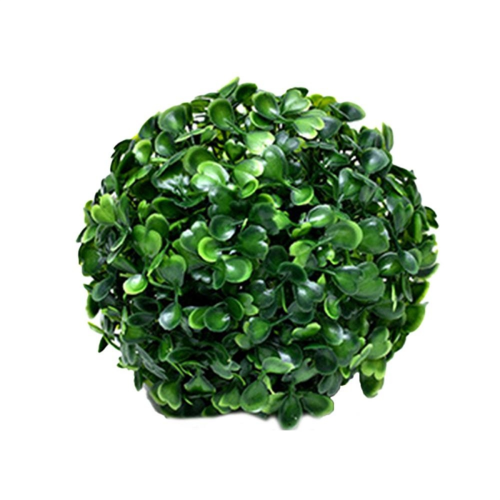 Bolas de folhagem artificial, bolas redondas verdes de buxo para casa e exterior.