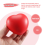 Hartvormige stressbal rood 4