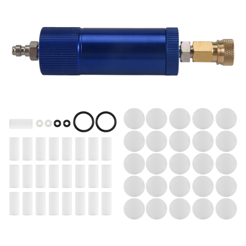 Högtrycks-PCP-handpump luftfilter olje-vattenseparator blå 2