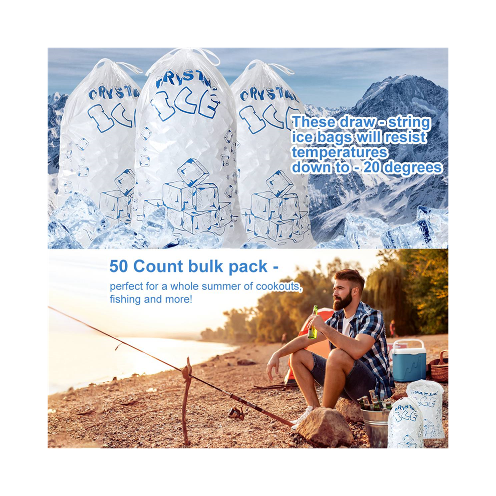 Photos - Other Office Equipment Ice Bags 8 Lb with Drawstring,100 Count for Ice Machine,Duty Reusable