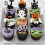 Toppers de cupcake com glitter para o tema de Halloween. 4