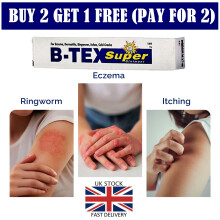 12g New B-tex Anti fungal jock itch ringworm Athletes Foot skin cream