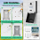 Key Lock Box with Light Up Dials Waterproof Combination 6