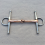 Conjunto de fivela de freio de cavalo com junta dupla e bocal de cobre de 135 mm 4