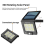 Wasserdichte LED-Solarleuchte mit Bewegungsmelder-Flutlicht 6