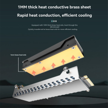 BAHJKASD For M.2 NGFF Hard Drive Heatsink Pure Copper Radiator Cooler For M2 NVME NGFF 2280 PCIE