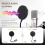Filtro de microfone para podcast com microfone USB 4