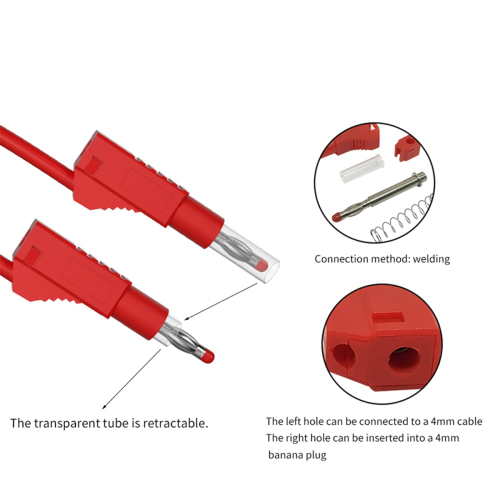 Multi-meter Test Leads Cable Jumper Wire Line Security Banana Plug 1
