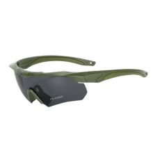 Óculos de proteção polarizados novos com 3 lentes para escalada, modelo B.