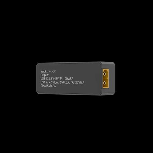 Ny FPV PD100W XT60-adapter stöder olika laddningsprotokoll 1