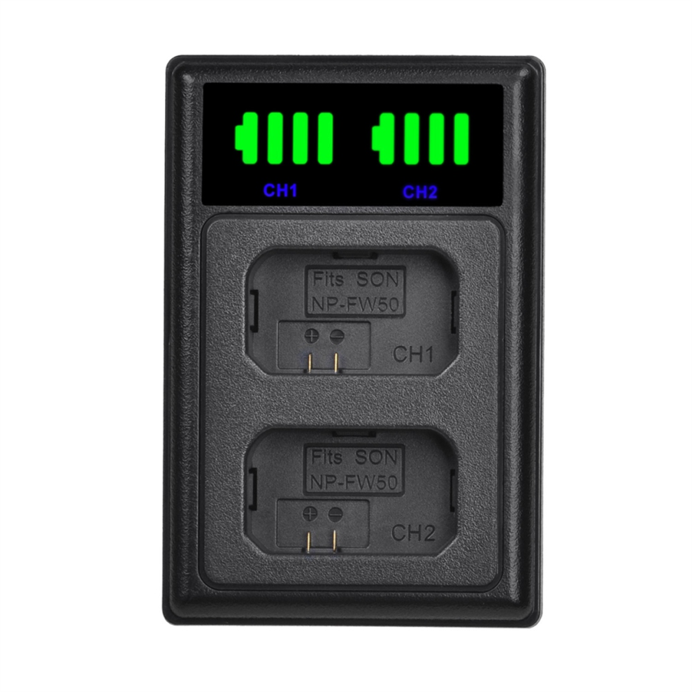 Np-Fw50 Np Fw50 Usb Dual Battery Charger For A6000 A6400 A6300 4851455529372