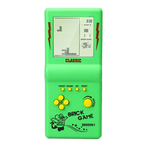 Gioco tascabile nostalgico classico retrò portatile verde