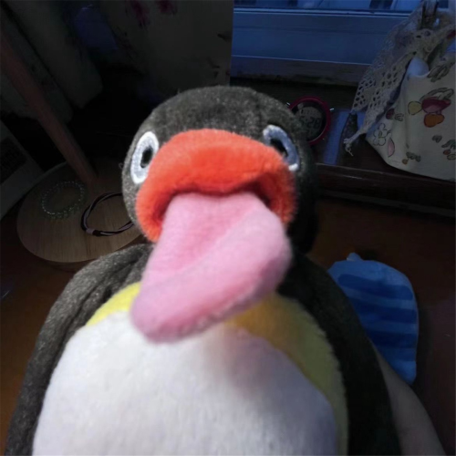 Peluche Pingouin Mignon Décoration de Table Figurine en Peluche 2