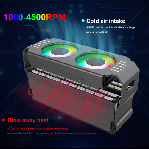 Gabinete de PC, Módulo de Memória RAM, Cooler ARGB Branco 2