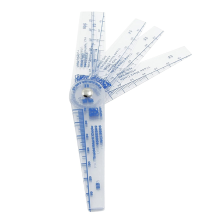 Plastic Feeler Gauge 0.05-1mm Thickness Measuring Tools 13 in 1