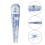 Plastic Feeler Gauge 0.05-1mm Thickness Measuring Tools 13 in 1 2