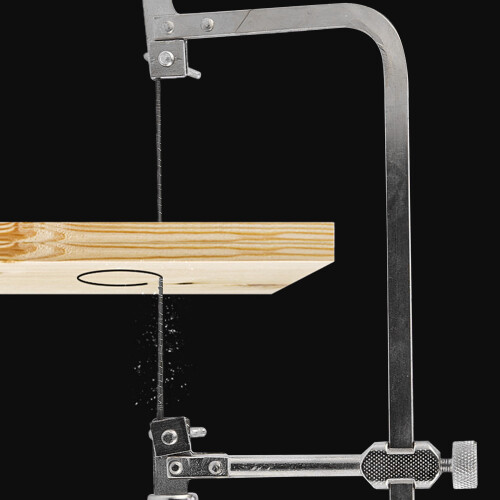 Marco de sierra para joyería con mango de madera profesional 2