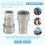 Conector de engate rápido ISO 7241-A NPT hidráulico 7