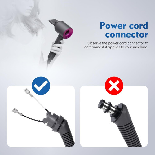 Ersatzkabel für Haartrockner HS01/HS05 (EU-Stecker) 2