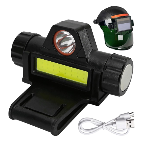 Lampe rechargeable pour casque de soudage avec support de montage 1