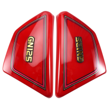 Roter Motorradbatterie-Seitenabdeckungsrahmen für GN125 GN 125