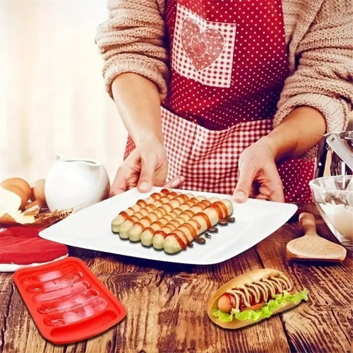 Worstvorm, siliconen, DIY ham- en hotdogvorm 2