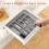 Silverware Organizer with Lid,Covered Utensil Tray Gray 5