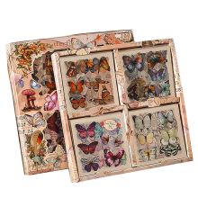 Adesivos para scrapbook e materiais de junk journal, asas de borboleta