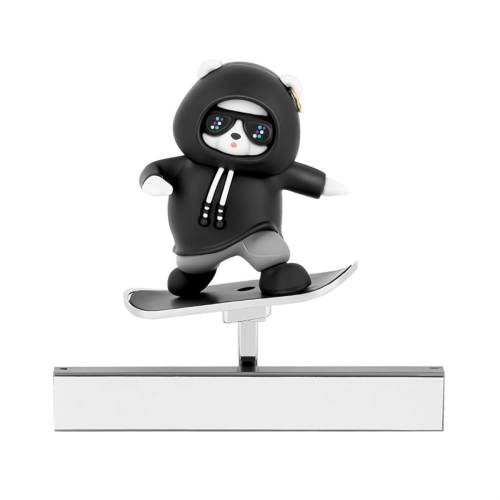 Slidable Skateboard Bear Control Screen Decoration for Model Y