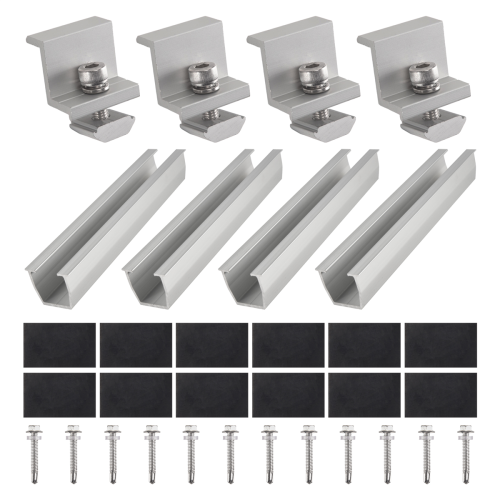 Soporte de montaje para panel solar con centro para techo trapezoidal de 30 mm 1