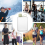 Square Water Bottle 500ml Portable Flat Drink Cups A 7