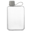 Square Water Bottle 500ml Portable Flat Drink Cups B 1