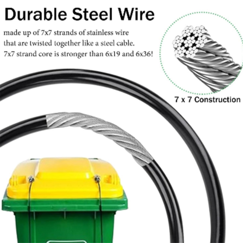 Straps Attach To Black Bear Proof Trash Can. Works Great For Bears 1