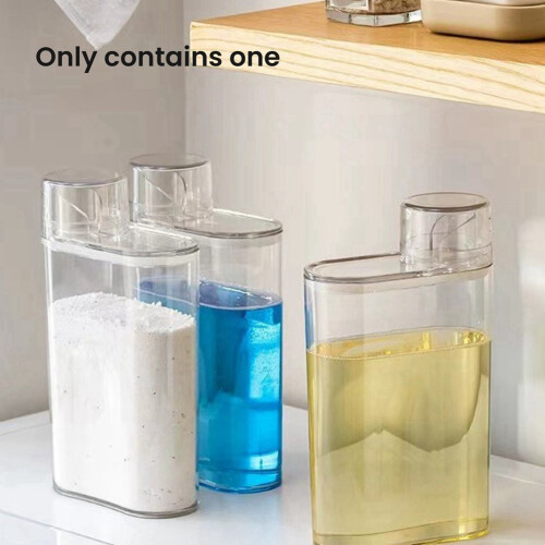 Transparente Waschmittelspenderflasche mit versiegeltem Tank 2