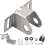 Transom Mount Bracket Compatible for TripleShot Transducer 2