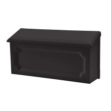 Caixas de correio Gibraltar Windsor Pequeno Capacidade Pl   stico Pl   stico Pl   stico Black-Mount Caixa de correio WMH00B04