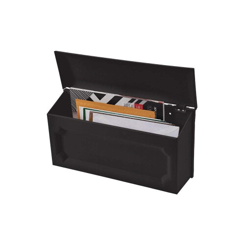 Gibraltar Mailboxes Windsor Small Capacity Rust-Proof Plastic Black  W 2