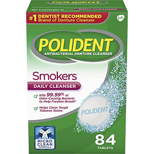 Polident Smokers Denture Cleanser 84 Count