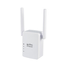 Wifi Repeater/AP Wireless Extender Access Point Zosilňovač signálu 300 Mb/s s dvoma anténami pre domácu kanceláriu (biela)