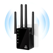 Wifi Extender, Signal Booster Wifi Extender Až do 6 000 štvorcových stôp a 50+ zariadení, 1200 Mbps Wifi Booster, Repeater