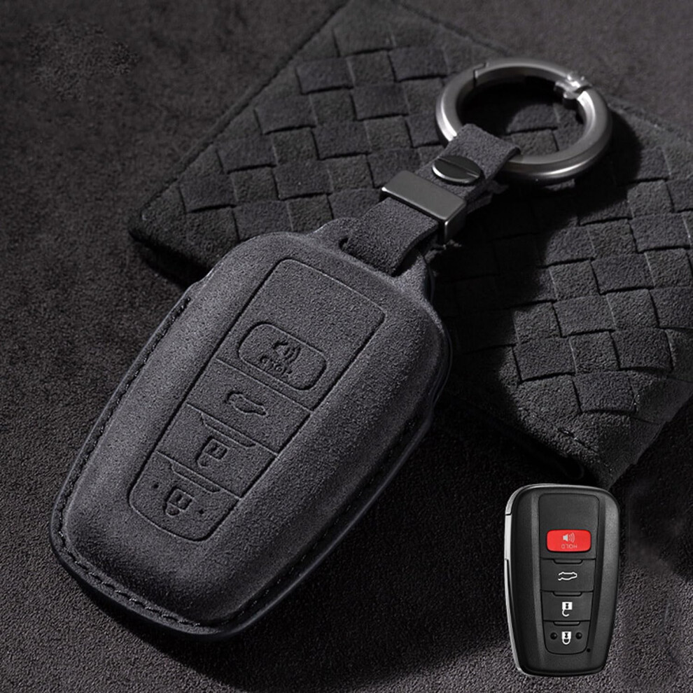 Handmade Leather Remote Key Fob Cover For Previous Generation Key For Toyota Camry Xle Xse 689788455792