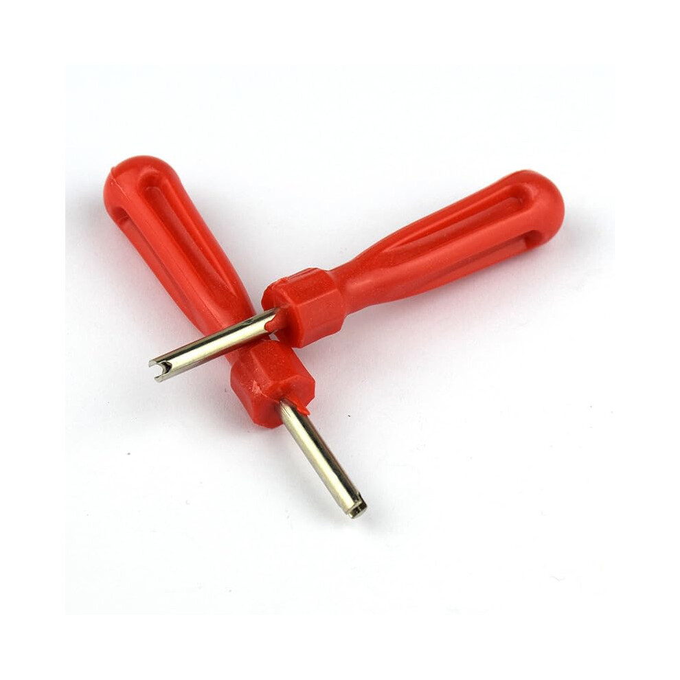 2Pcs Car Bicycle Slotted Handle Tire Valve Stem Core Remover Screwdriver Tire Repair Install Tool Car Accessories 689788456195