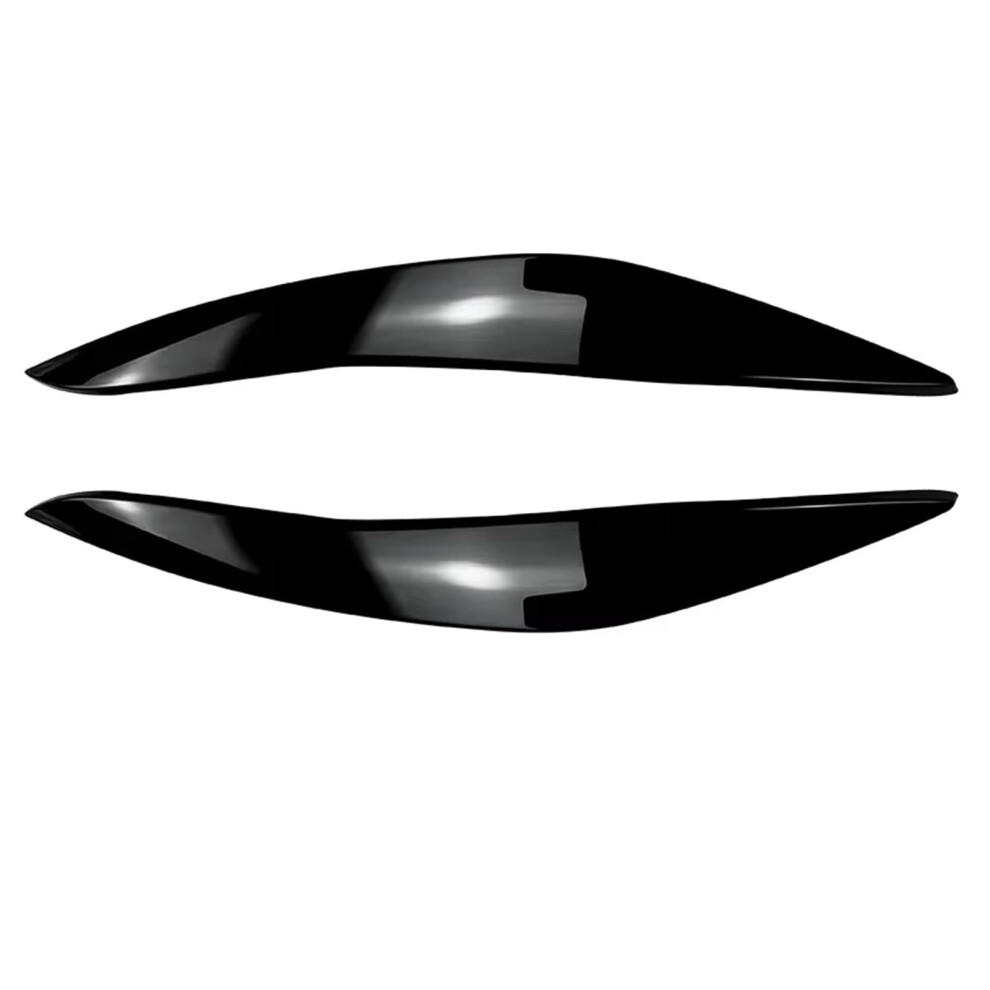 Car Headlight Eyebrow For Bmw 5 Series F10 F11 20112014 Gloss /Carbon Look Black 689788456324