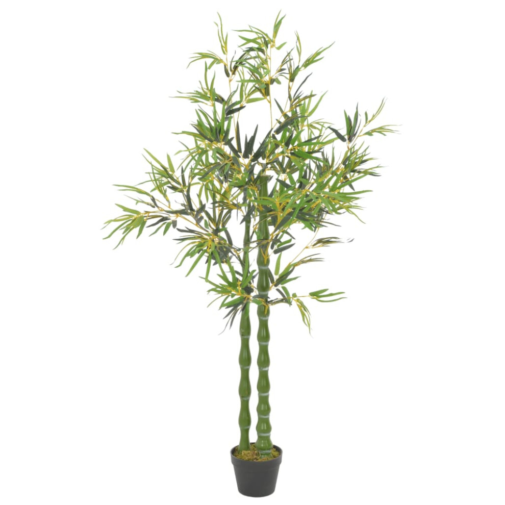 Vidaxl Artificial Plant Bamboo With Pot Green 160Cm Realistic Fake Greenery